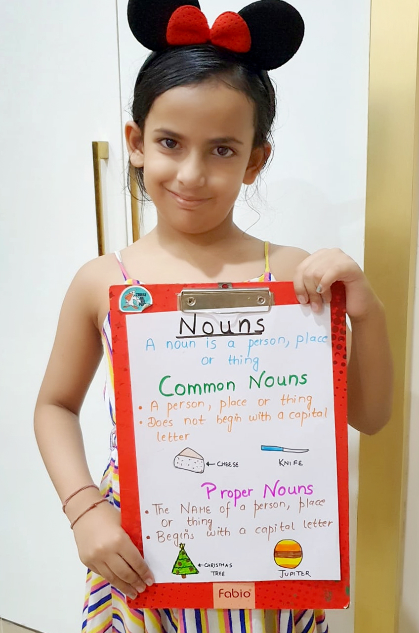 Presidium Dwarka-6, PRESIDIANS ENHANCE THEIR GRAMMAR KNOWLEDGE WITH NOUNS ACTIVITY